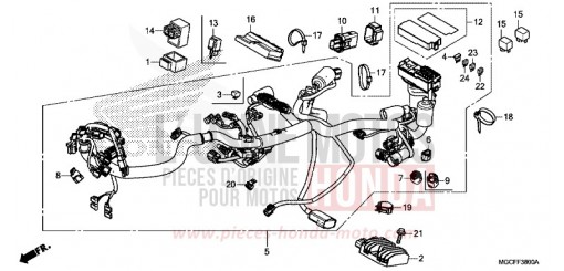WIRE HARNESS CB1100NAK de 2019